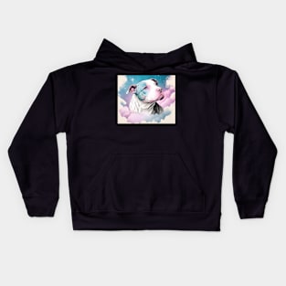 Pit Bull In Heaven Kids Hoodie